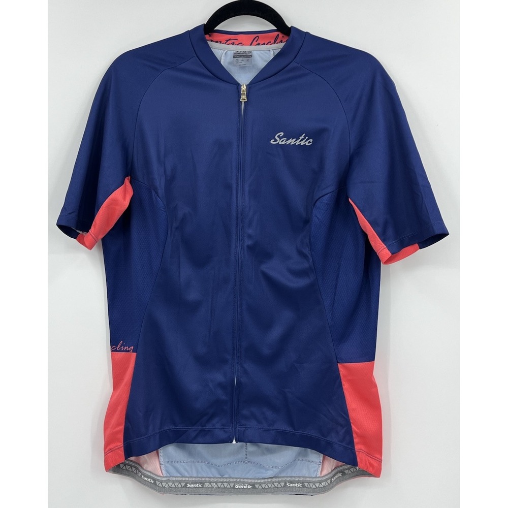 Santic Cycling Jersey Full Zip Pockets Women's XL Biking